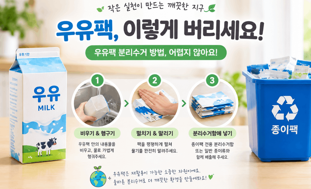 우유팩 버리는 법 핵심 정리 내용